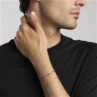 Bracciale Mabina Uomo Gentleman in Argento Zircone 533821 - 533821